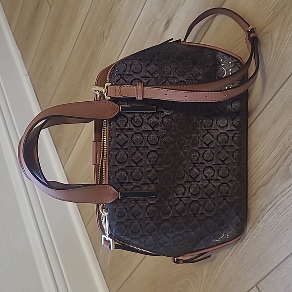 Calvin Klein Black and Brown Satchel - Picture 3 of 12